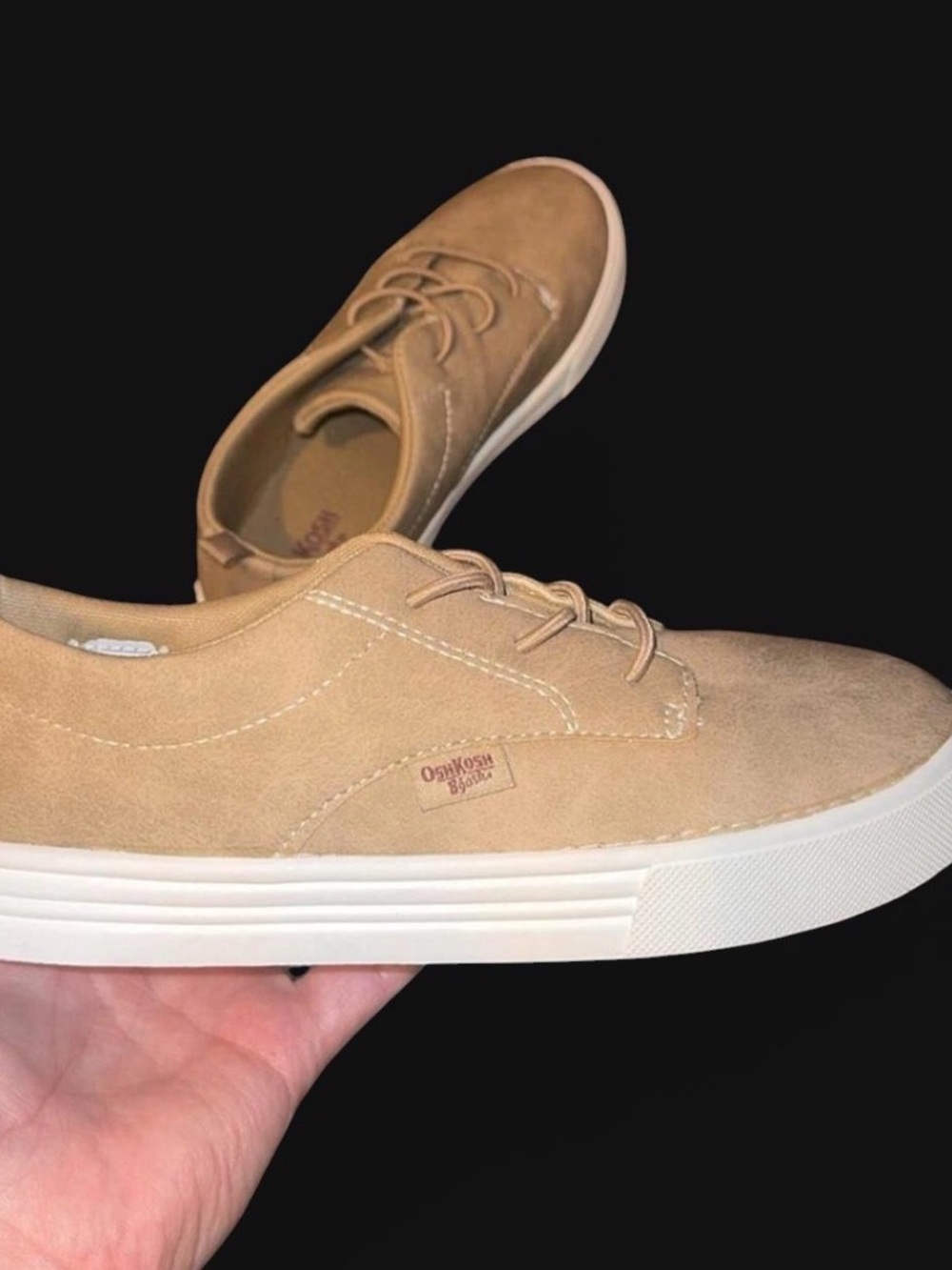 OshKosh B'gosh Boys Tan Suede Casual Sneakers